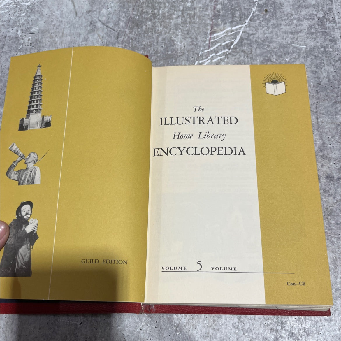 illustrated home library encyclopedia guild edition volume 5 volume can-cli book, by national lexicographic board, 1956 image 2