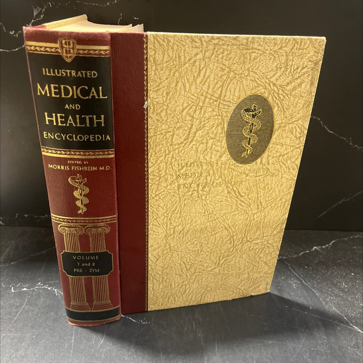 illustrated medical and health encyclopedia book, by morris fishbein, m.d., 1963 Hardcover image 1