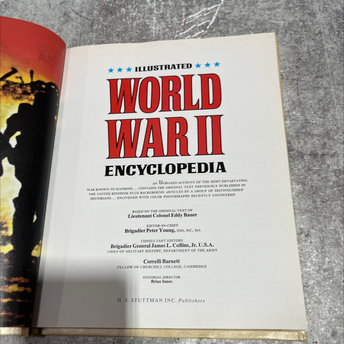 illustrated world war ii encyclopedia book, by Lieutenant Colonel Eddy Bauer, 1978 Hardcover image 2