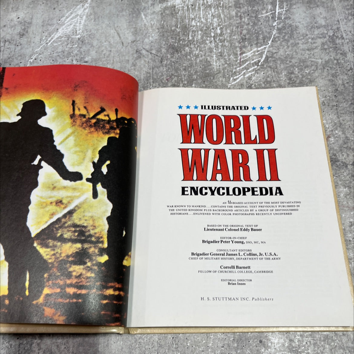 illustrated world war ii encyclopedia book, by Lieutenant Colonel Eddy Bauer, 1978 Hardcover image 2