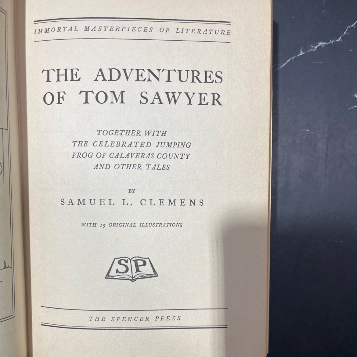 immortal masterpieces of literature the adventures of tom sawyer together with the celebrated jumping frog of calaveras image 2