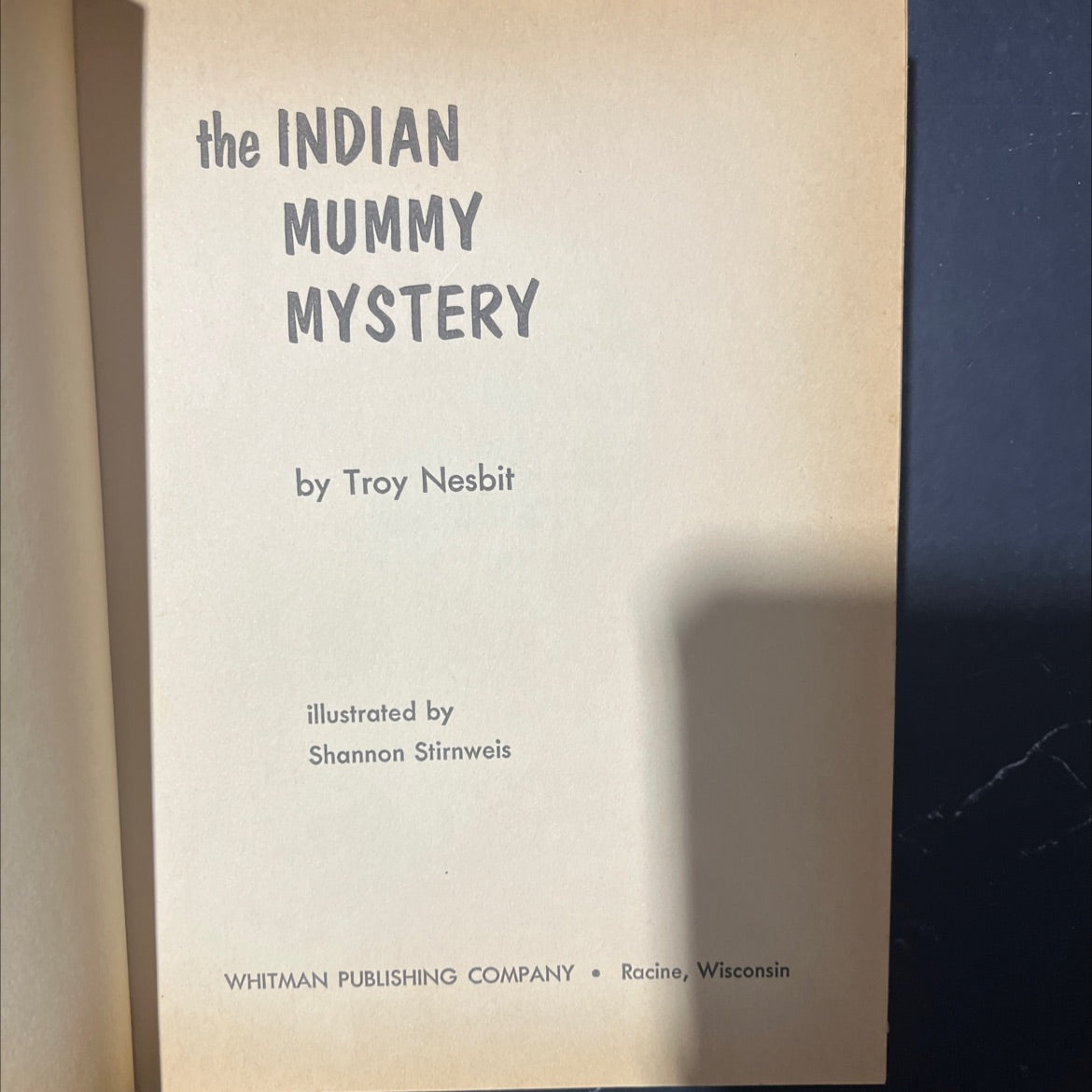 indian mummy mystery book, by troy nesbit, 1964 Hardcover image 2