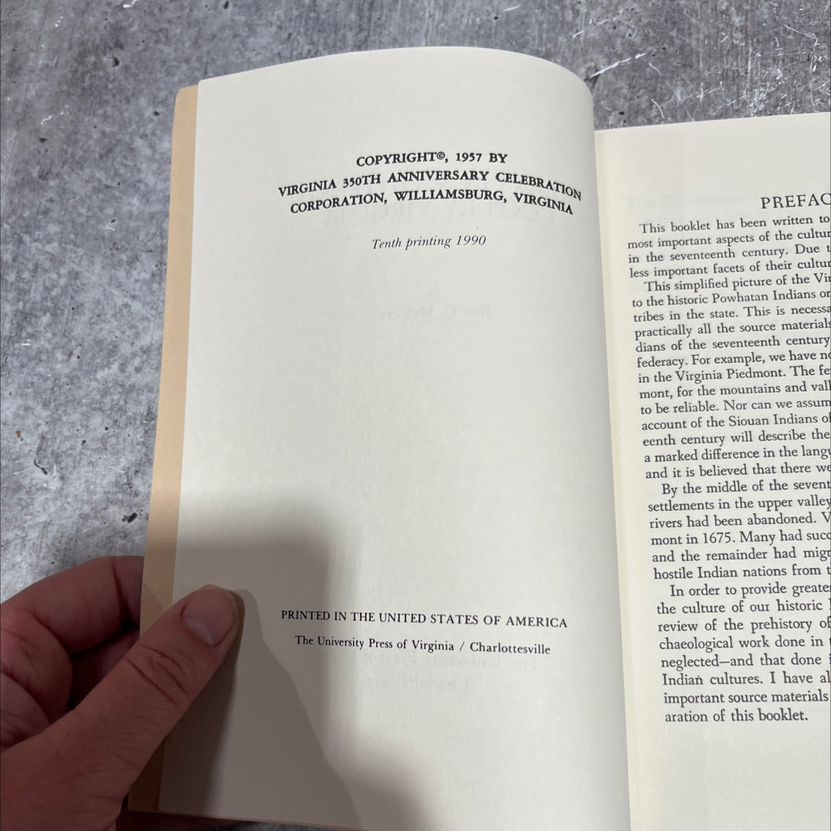 indians in seventeenth-century virginia book, by ben c. mccary, 1990 Paperback image 3