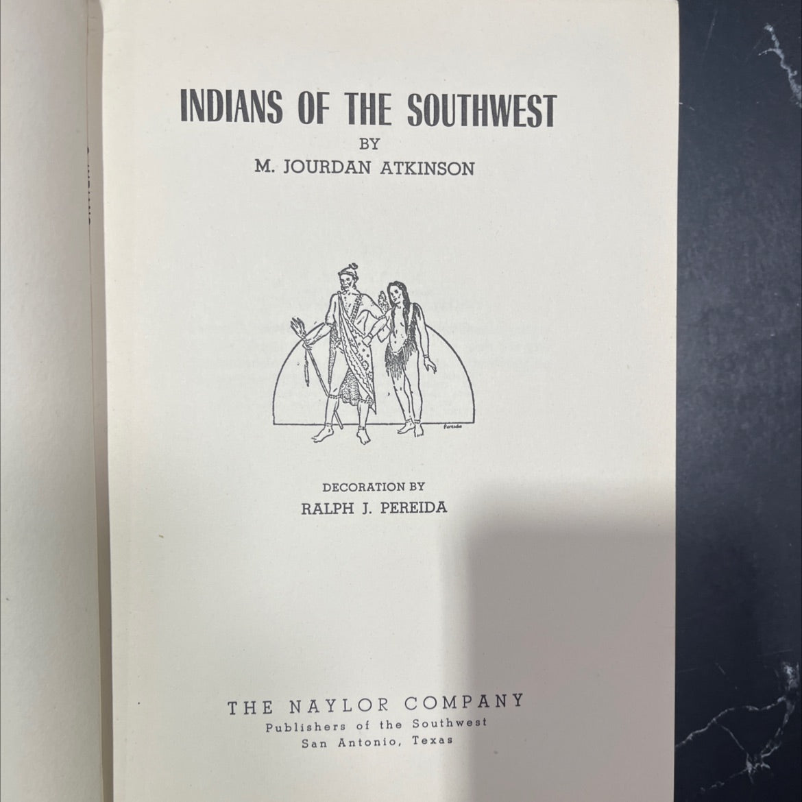 indians of the southwest book, by m. jourdan atkinson, 1958 Hardcover image 2
