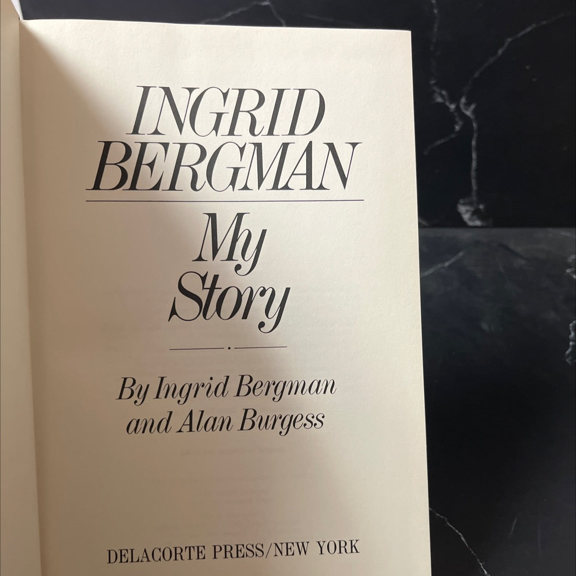 ingrid bergman, my story book, by ingrid bergman and alan burgess, 1980 Hardcover image 2