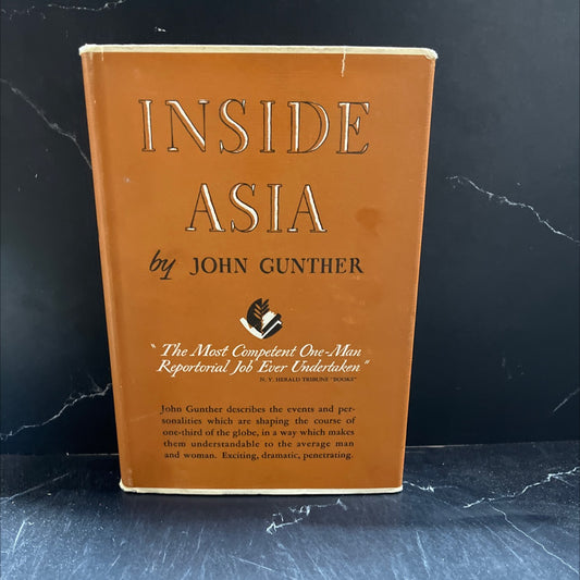 inside asia book, by john gunther, 1939 Hardcover image 1