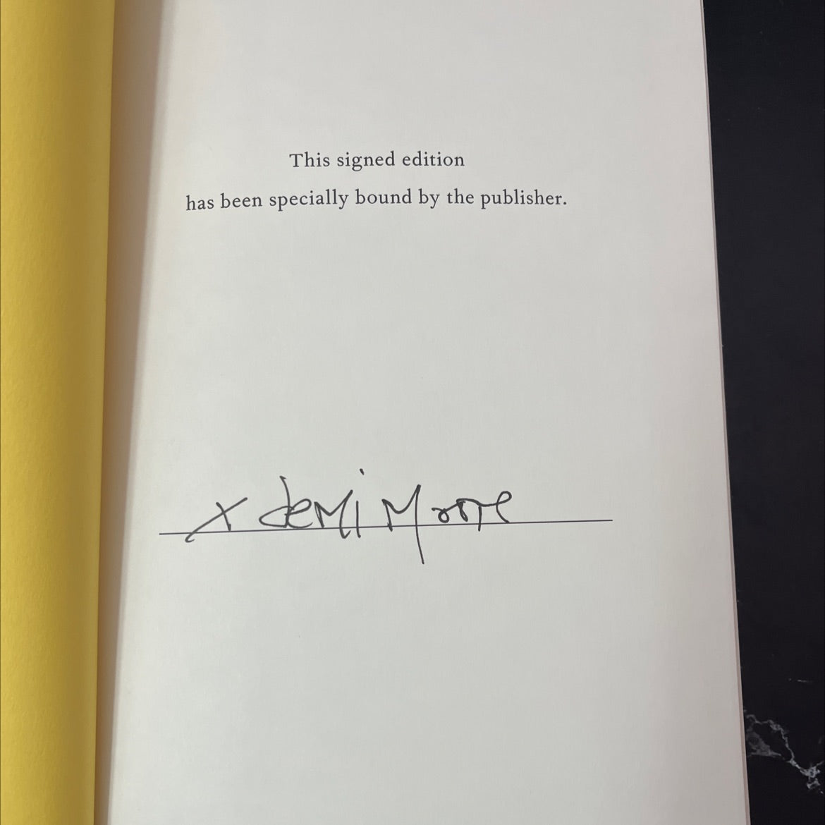 SIGNED inside out a memoir book, by demi moore, 2019 Hardcover, First Edition image 4