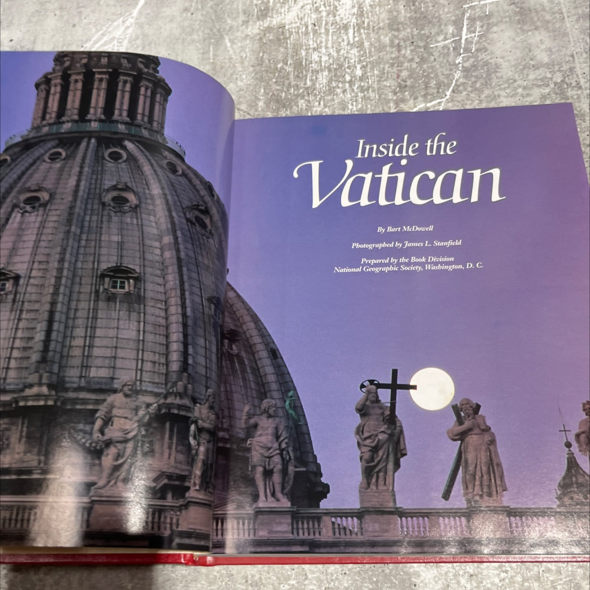 inside the vatican book, by bart mcdowell, 1991 Hardcover image 2