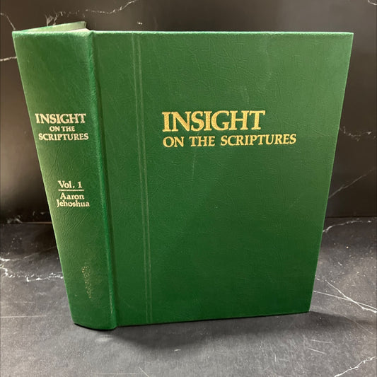 insight on the scriptures volume 1: aaron - jehoshua book, by unknown, 1988 Hardcover image 1