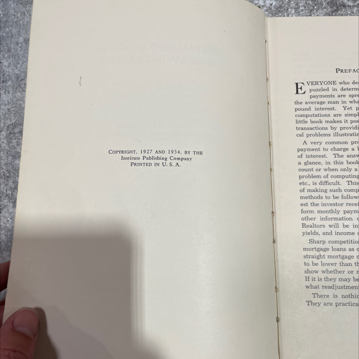 instalment lending and saving tables book, by emil b. dade, domenico gagliardo, 1934 Hardcover image 3