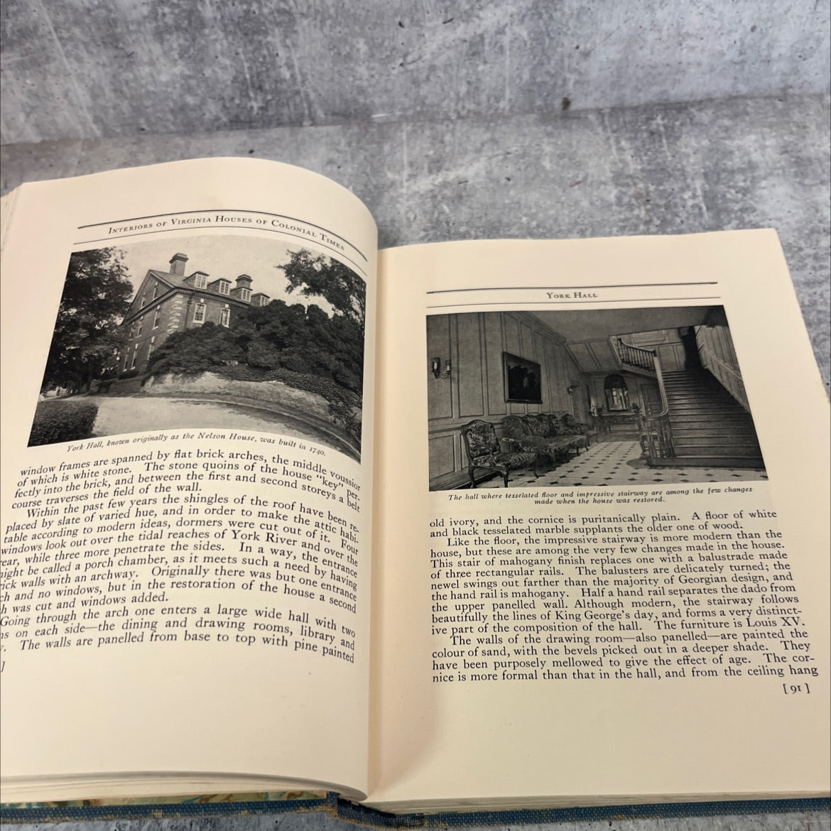 interiors of virginia houses of colonial times book, by edith tunis sale, 1927 Hardcover image 4
