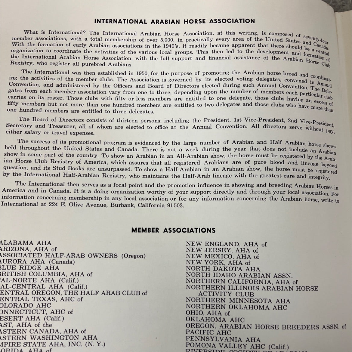international arabian horse association book, by E. Murl Duff, Larry G. Duff, 1967 Hardcover, Vintage image 2