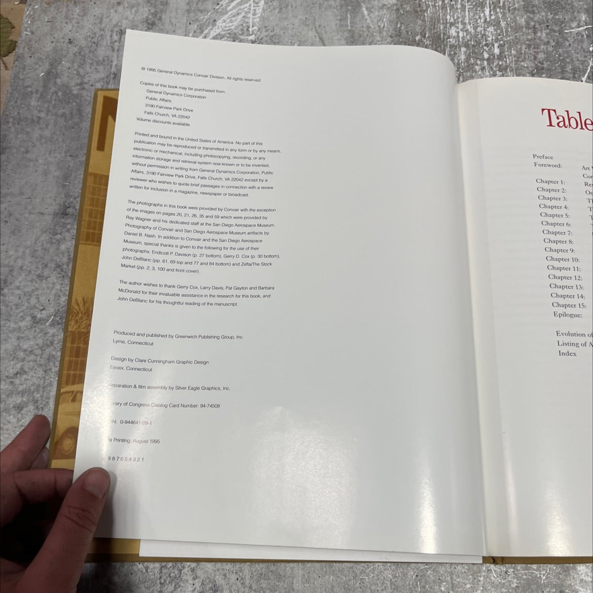 into the sunset: the convair story book, by Bill Yenne, 1996 Hardcover image 3