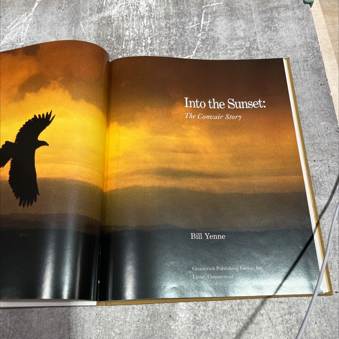 into the sunset: the convair story book, by Bill Yenne, 1996 Hardcover image 2
