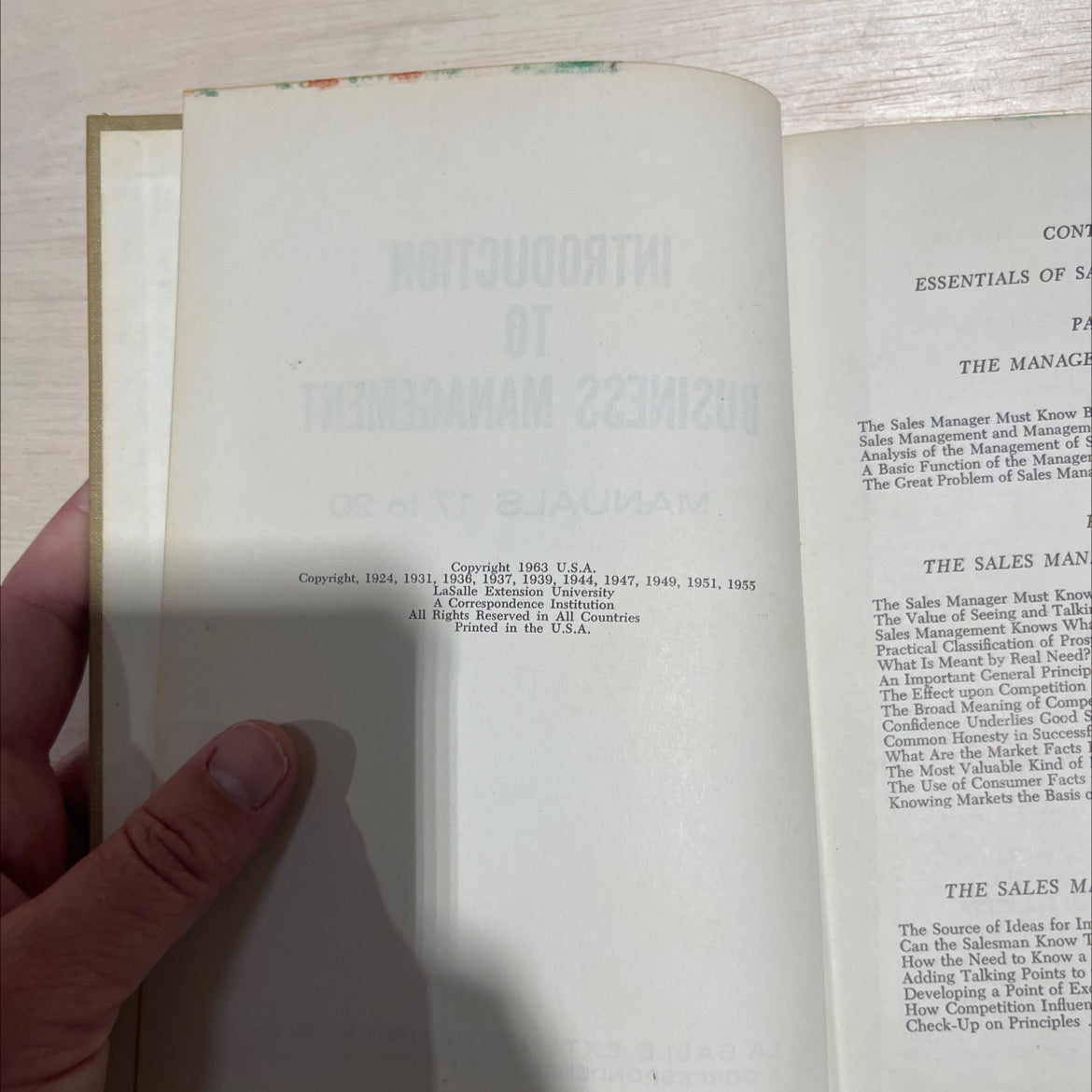 introduction to business management manuals 17 to 20 book, by unknown, 1963 Hardcover image 3