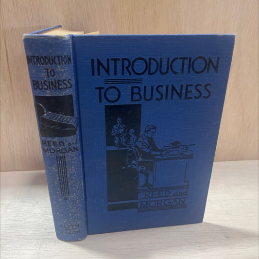 introduction to business book, by clinton a. reed, v. james morgan, 1932 Hardcover, Antique image 1