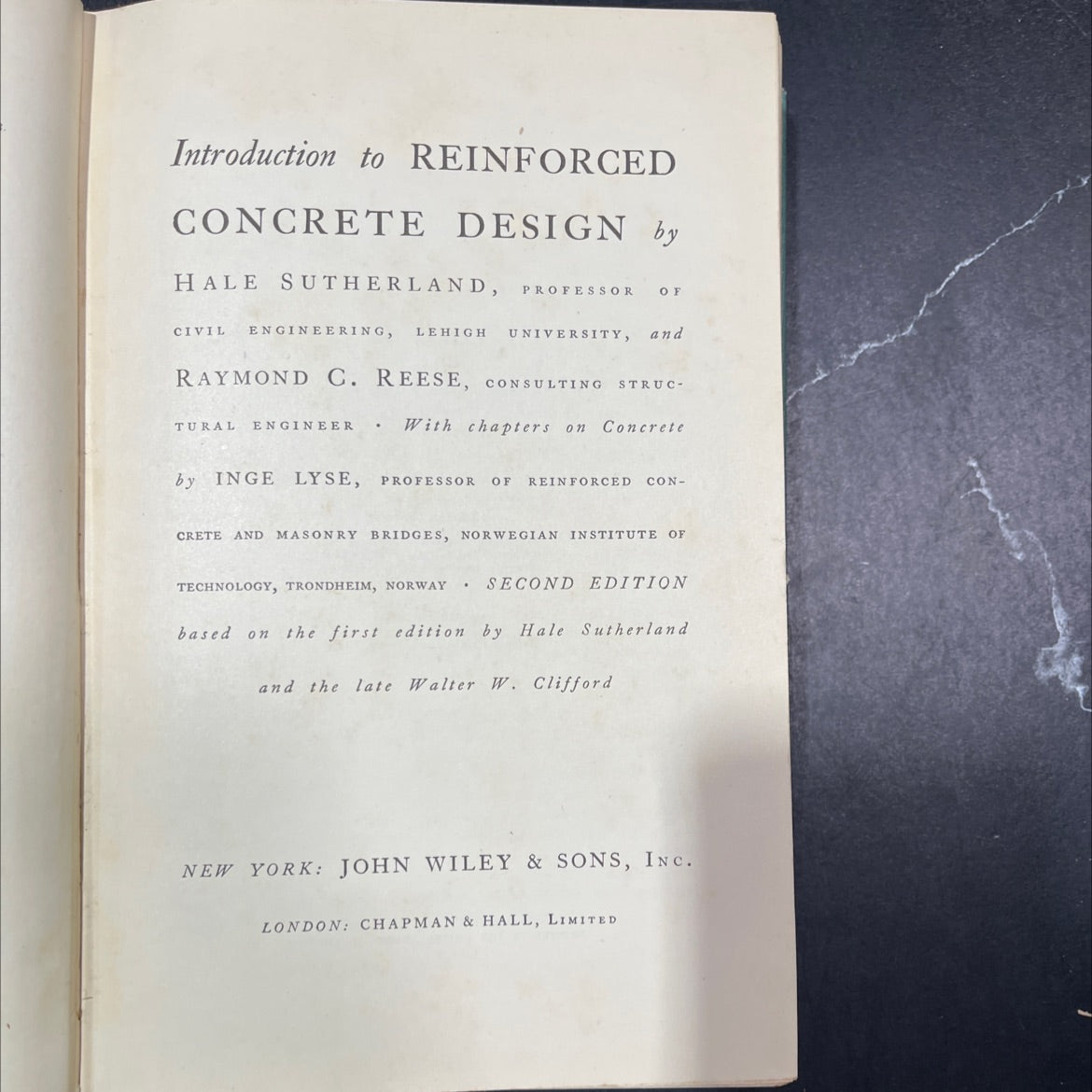 introduction to reinforced concrete design book, by hale sutherland, raymond c. reese, 1943 Hardcover image 2