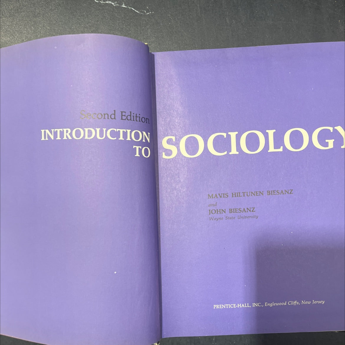 introduction to sociology book, by mavis hiltunen biesanz and john biesanz, 1973 Hardcover image 2