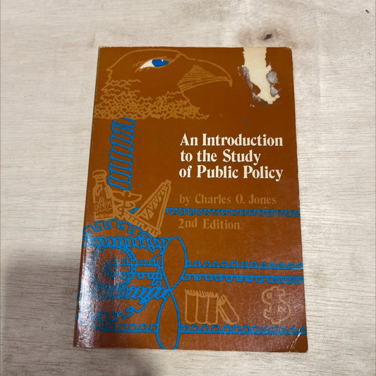 introduction to the study of public policy book, by Charles O. Jones, 1977 Paperback image 1