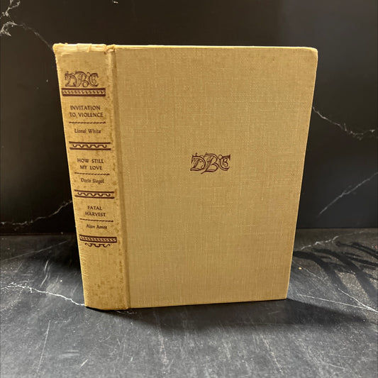 invitation to violence book, by lionel white, 1958 Hardcover image 1