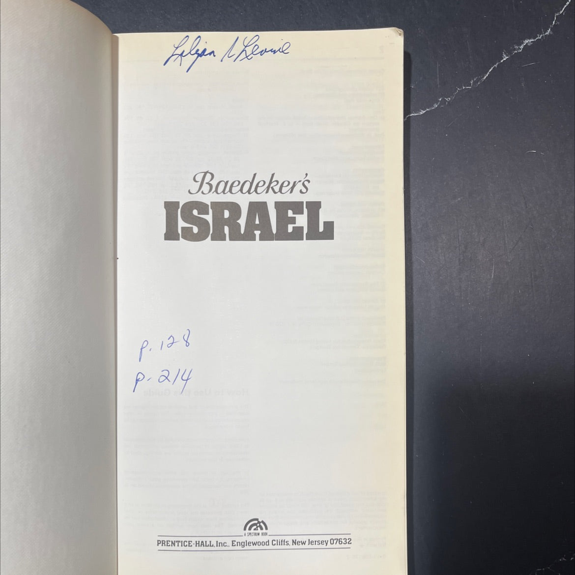 israel book, by lilian levril baedeker, 1970 Hardcover image 2