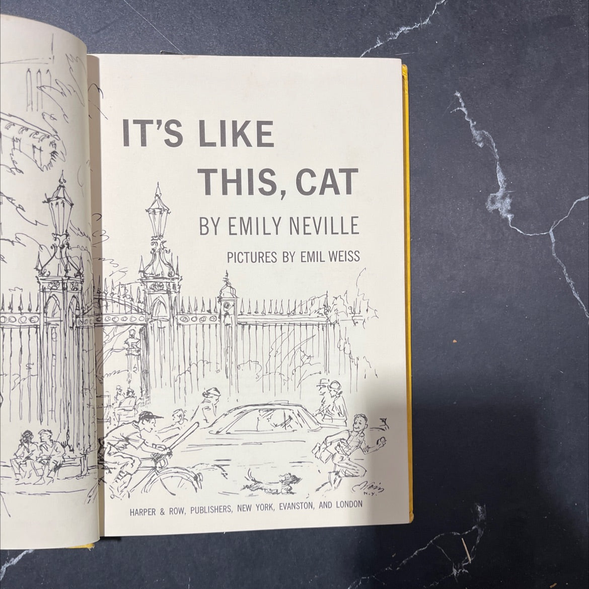 it's like this, cat book, by emily neville, 1963 Hardcover image 2