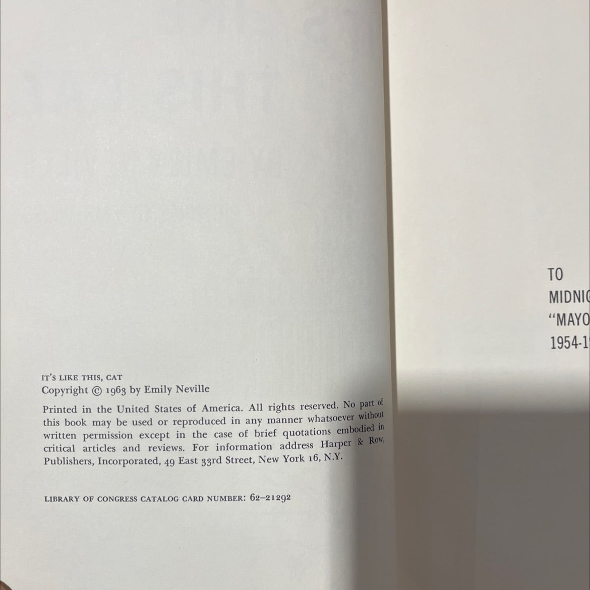 it's like this, cat book, by emily neville, 1963 Hardcover image 3