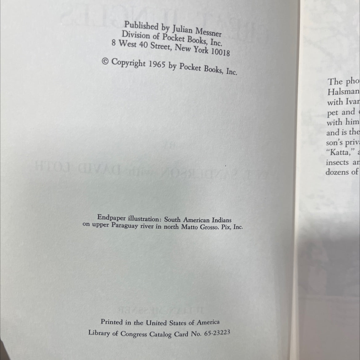 ivan sanderson's book of great jungles book, by ivan t. sanderson with david loth, 1965 Hardcover image 3