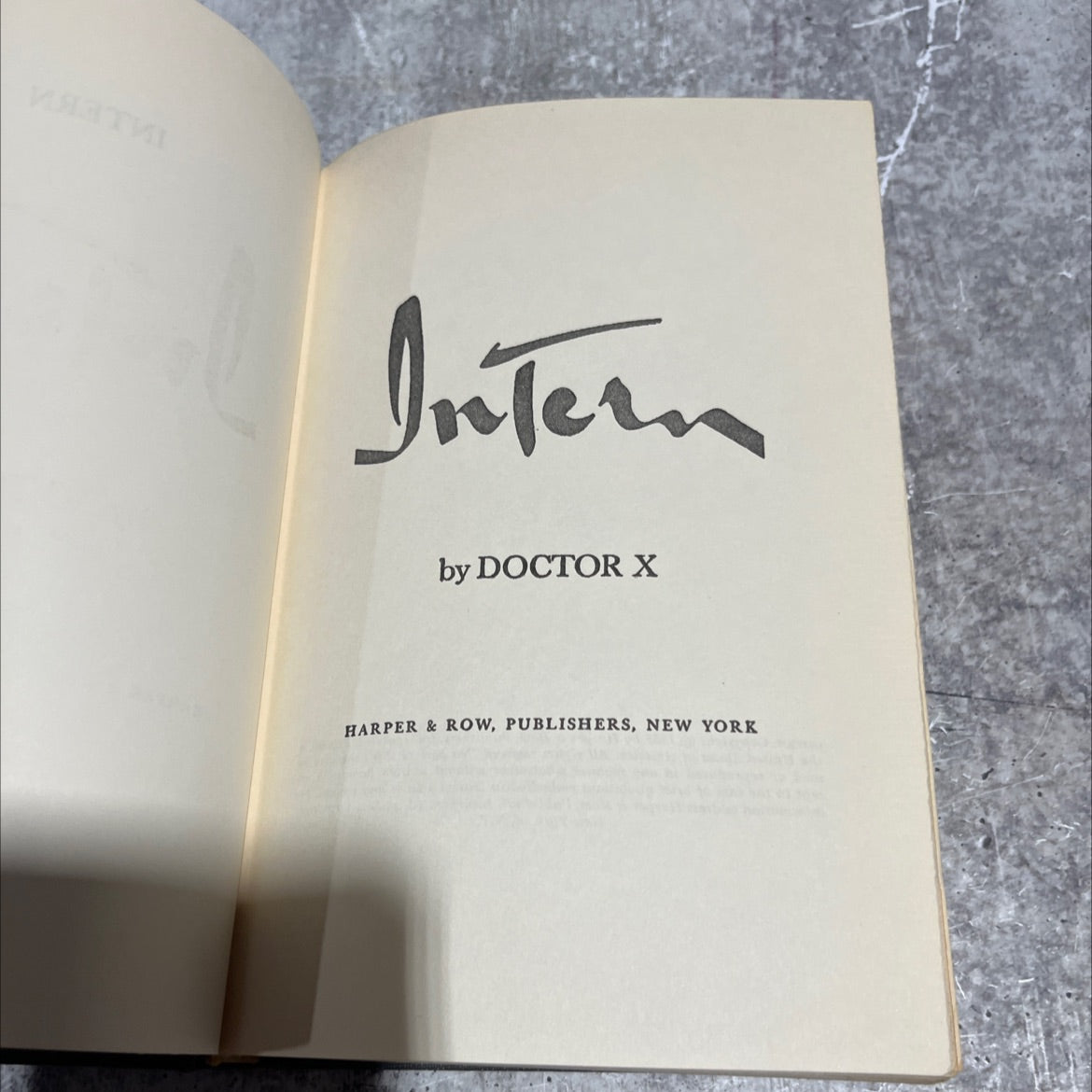iyeati intern book, by doctor x, 1965 Hardcover image 2