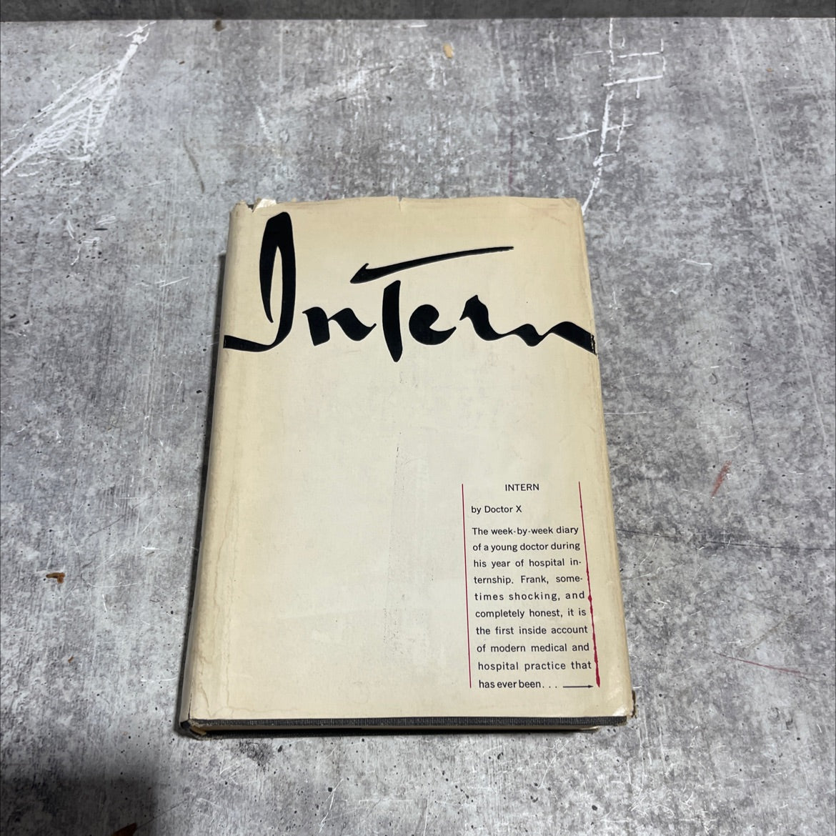 iyeati intern book, by doctor x, 1965 Hardcover image 1