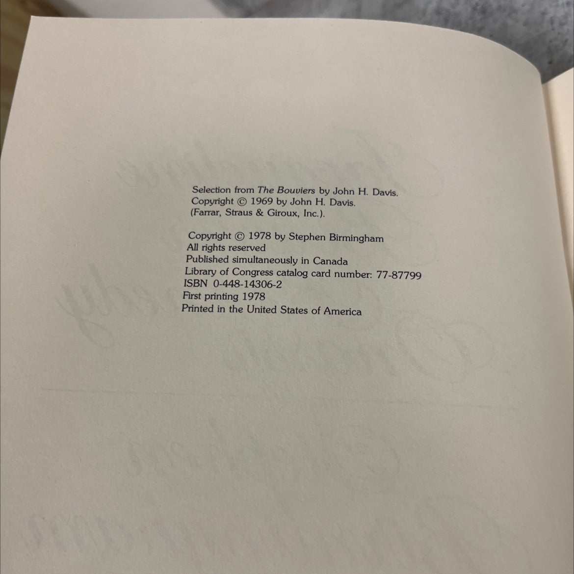 jacqueline bouvier on kennedy onassis book, by stephen birmingham, 1978 Hardcover image 3