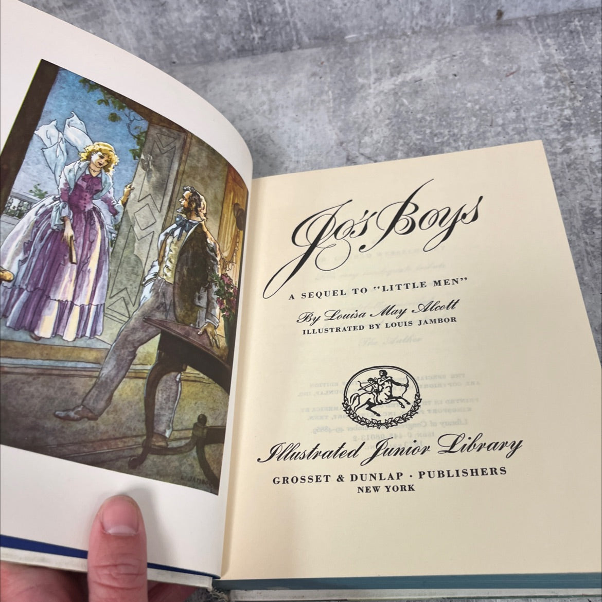 jadb jos boys a sequel to little men book, by louisa may alcott, 1949 Hardcover image 2