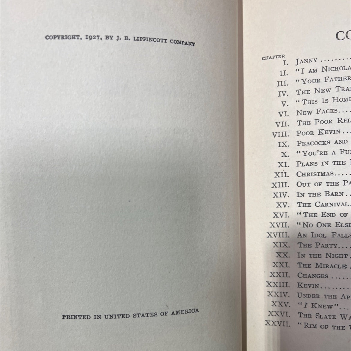 janny book, by jane abbott, 1927 Hardcover image 3