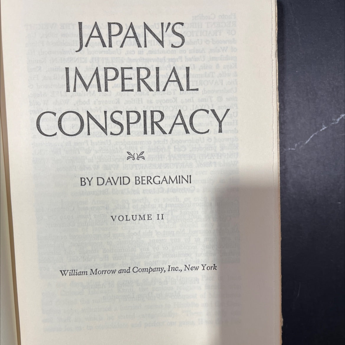 japan's etibor tod oitio 10 imperial conspiracy book, by david bergamini, 1971 Hardcover image 2