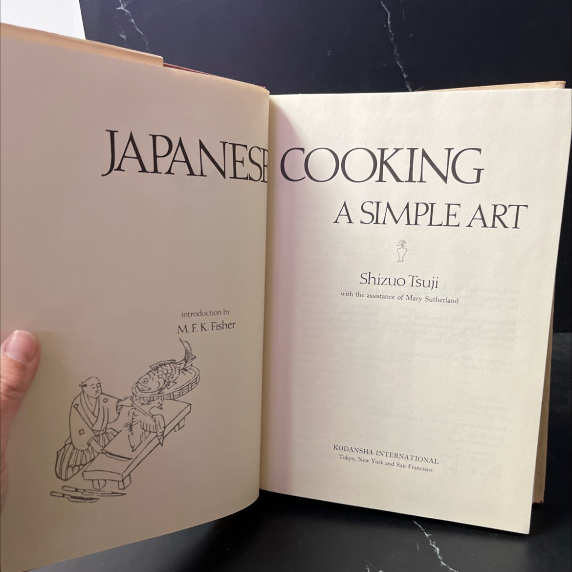 japanese cooking a simple art book, by Shizuo Tsuji, 1980 Hardcover image 2