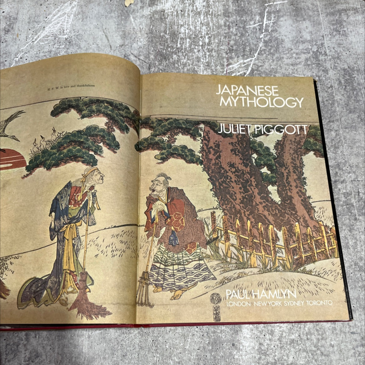 japanese mythology book, by juliet piggott, 1973 Hardcover image 2