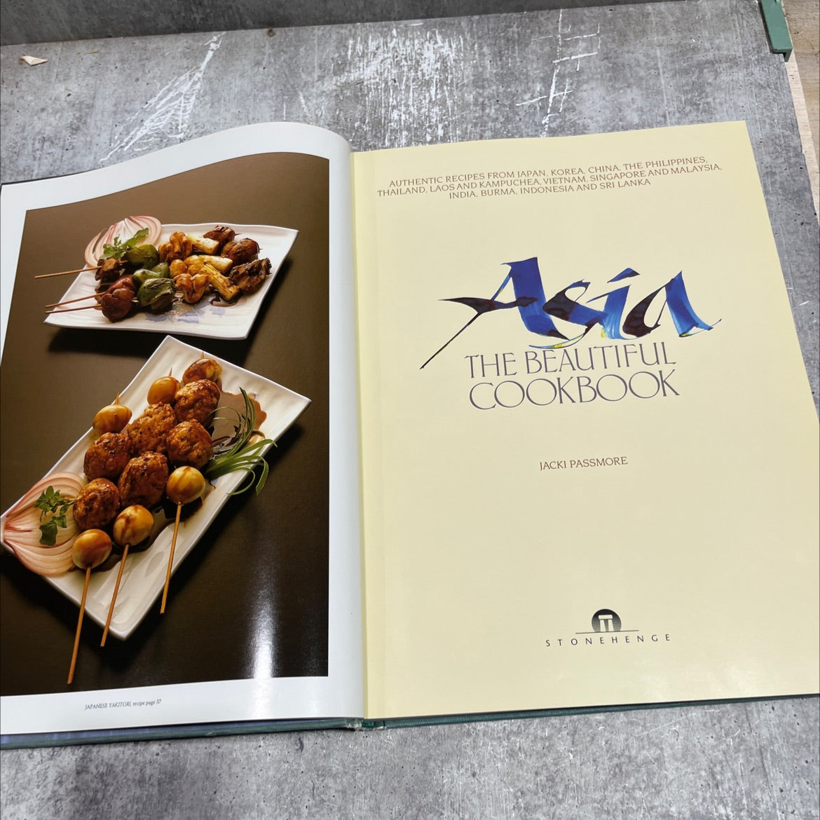japanese yakitori book, by jacki passmore, 1992 Hardcover image 2