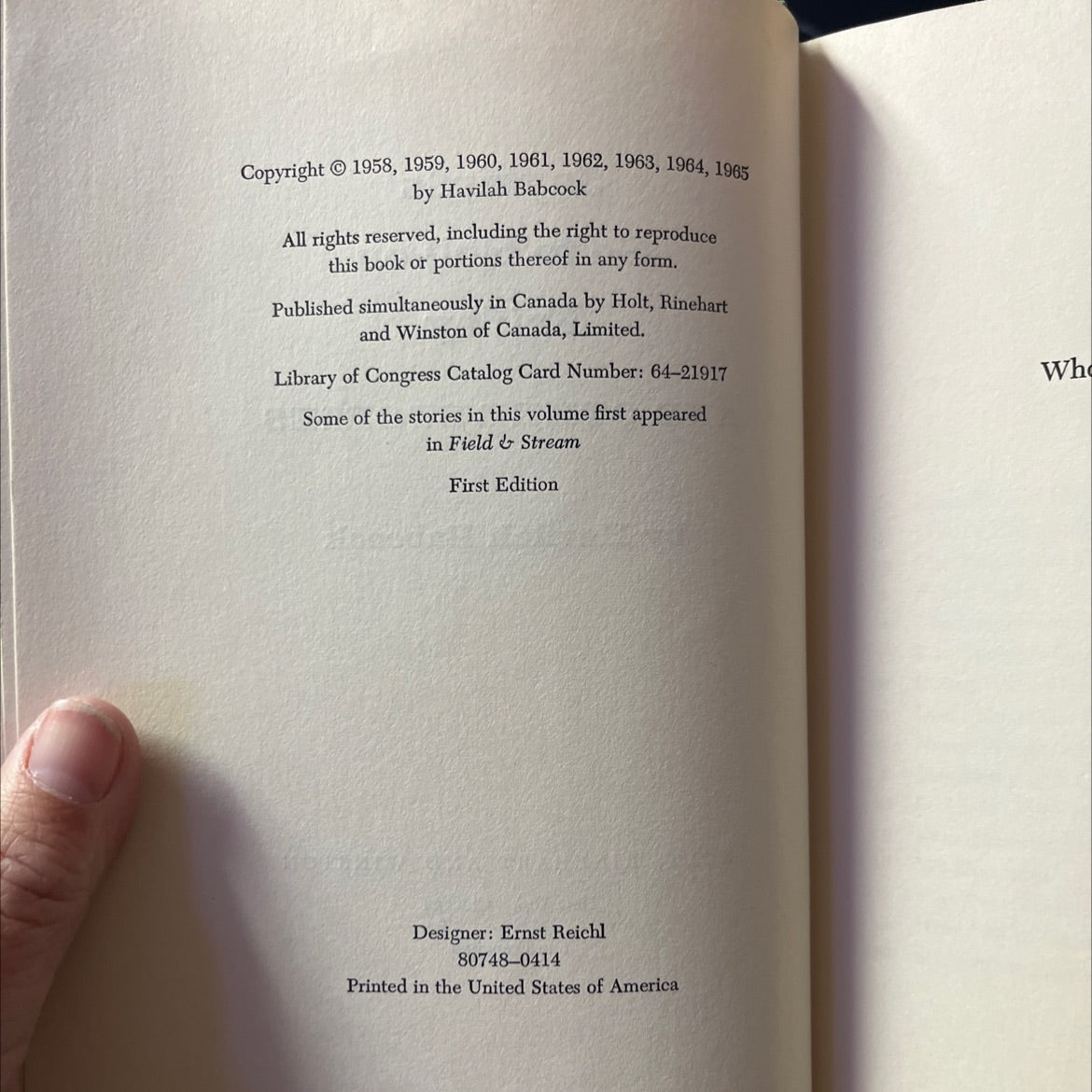 jaybirds go to hell on friday and other stories book, by Havilah Babcock, 1965 Hardcover image 3