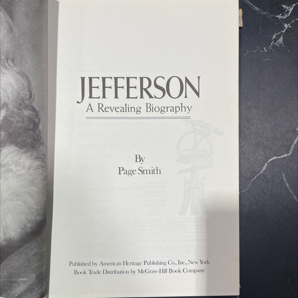 jefferson a revealing biography book, by page smith, 1976 Hardcover image 2