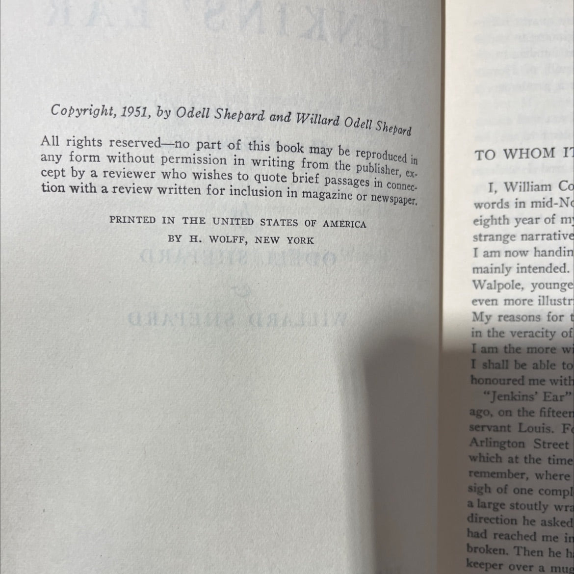 jenkins ear book, by odell shepard & willard shepard, 1951 Hardcover image 3