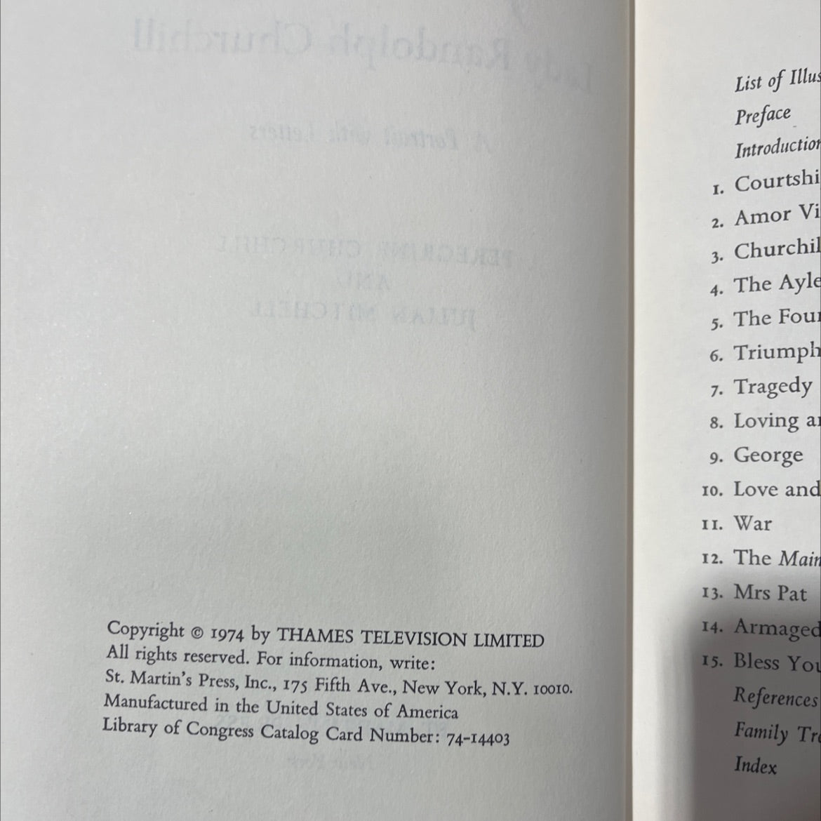 jennie lady randolph churchill a portrait with letters book, by peregrine churchill and julian mitchell, 1974 Hardcover image 3