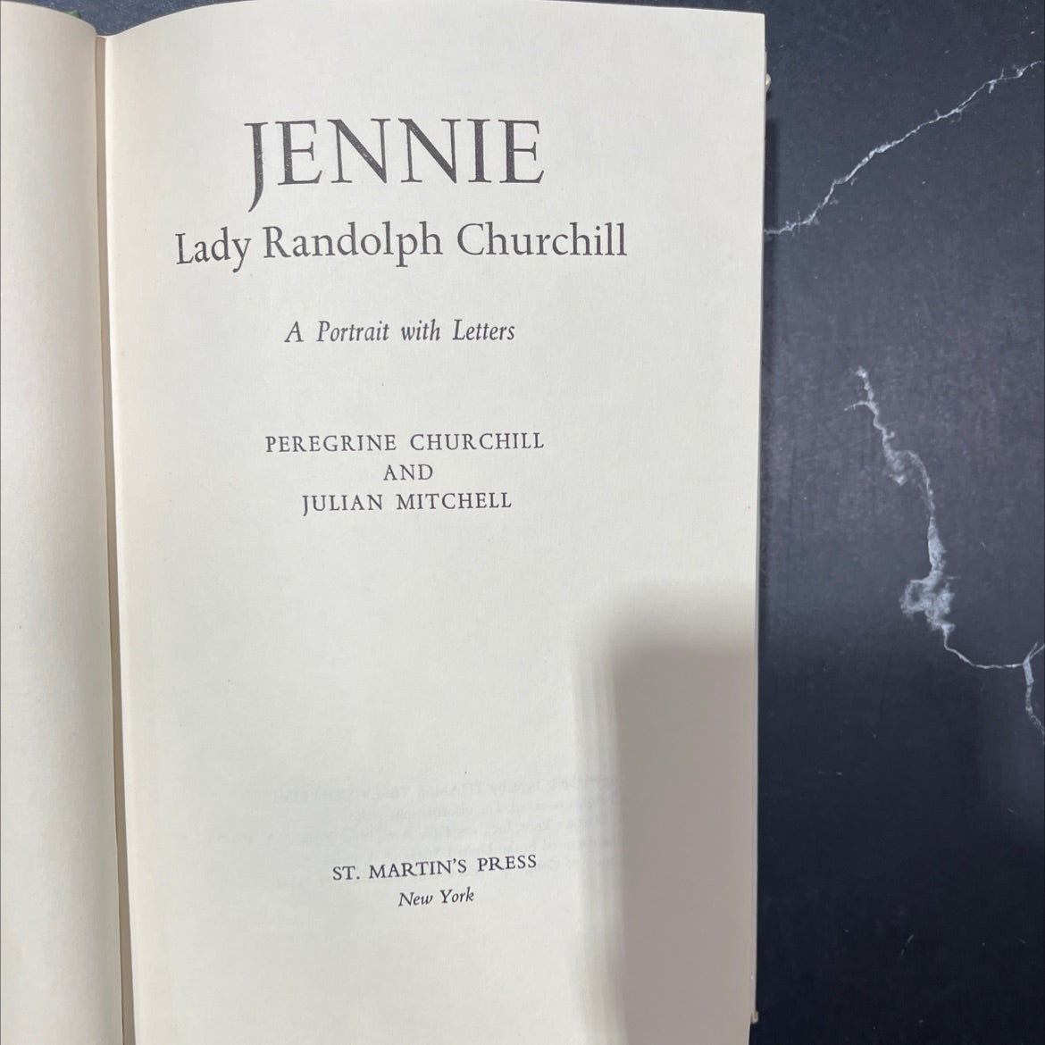 jennie lady randolph churchill a portrait with letters book, by peregrine churchill and julian mitchell, 1974 Hardcover image 2