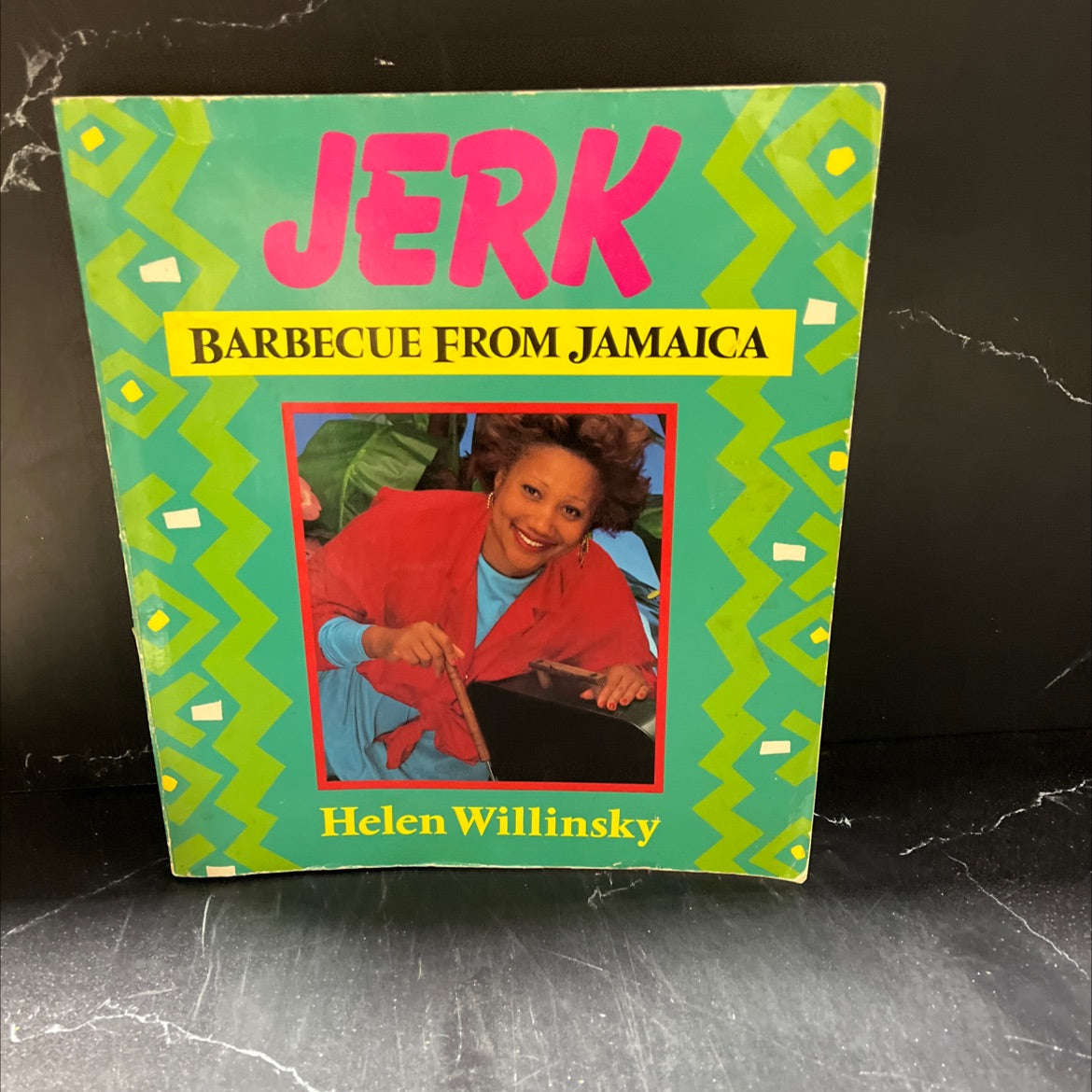 jerk barbecue from jamaica book, by helen willinsky, 1990 Paperback image 1