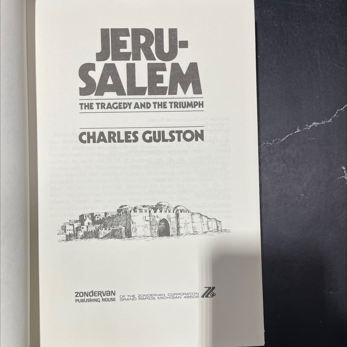 jerusalem: the tragedy and the triumph book, by charles gulston, 1978 Hardcover image 2
