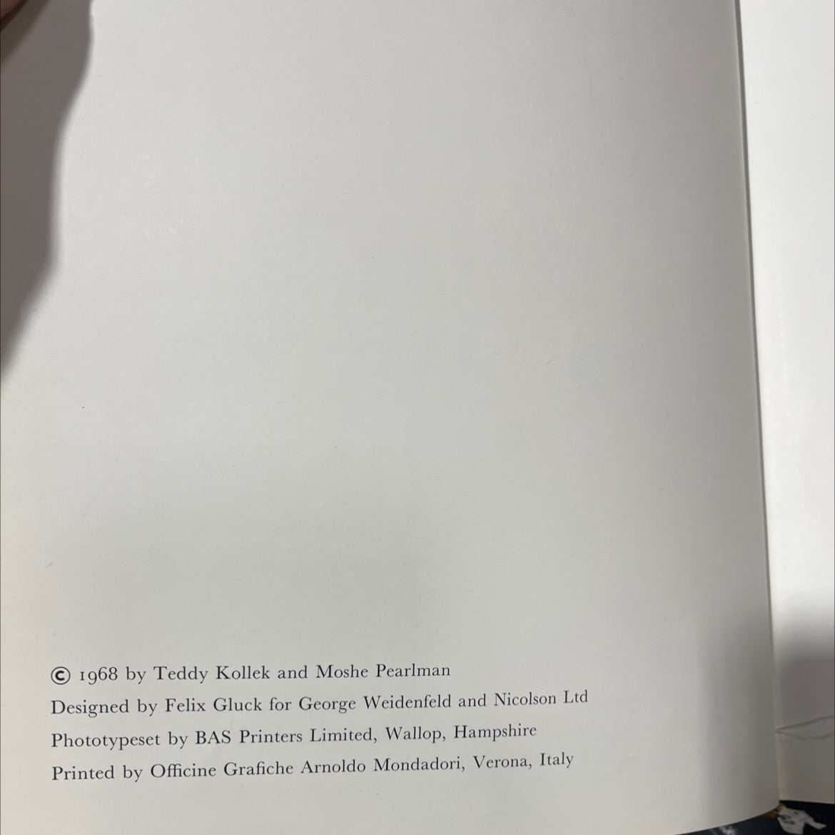 jerusalem sacred city of mankind: a history of forty centuries book, by teddy kollek and moshe pearlman, 1968 Hardcover image 3