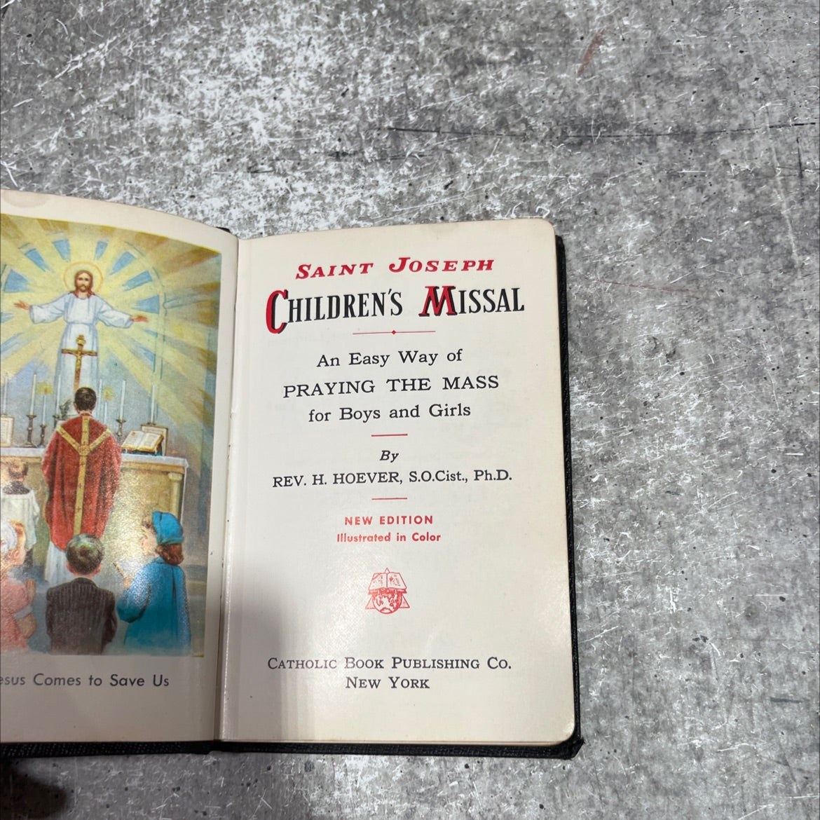 jesus comes to save us saint joseph children's missal an easy way of praying the mass for boys and girls book, by rev. image 2
