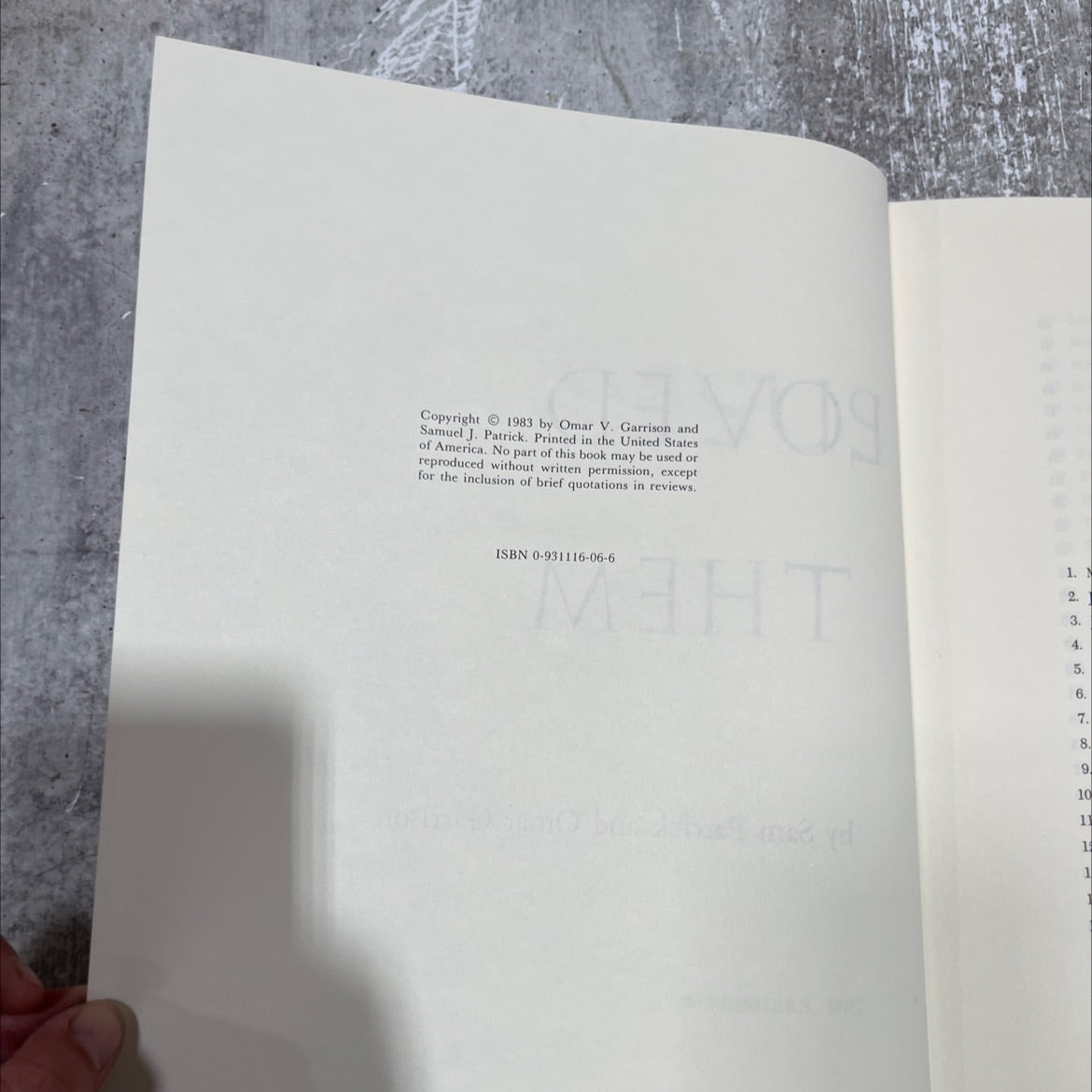 jesus loved them book, by Sam Patrick and Omar Garrison, 1983 Hardcover image 3