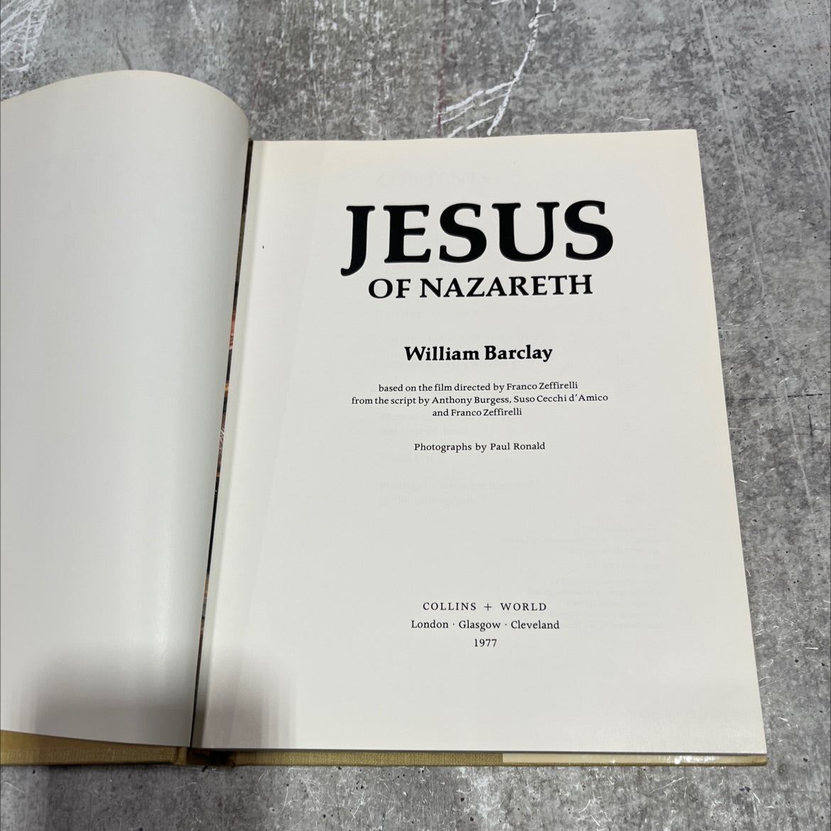 jesus of nazareth book, by william barclay, 1977 Hardcover image 2