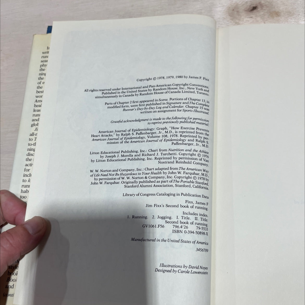 jim fixx's second book of running book, by James F. Fixx, 1980 Hardcover image 3