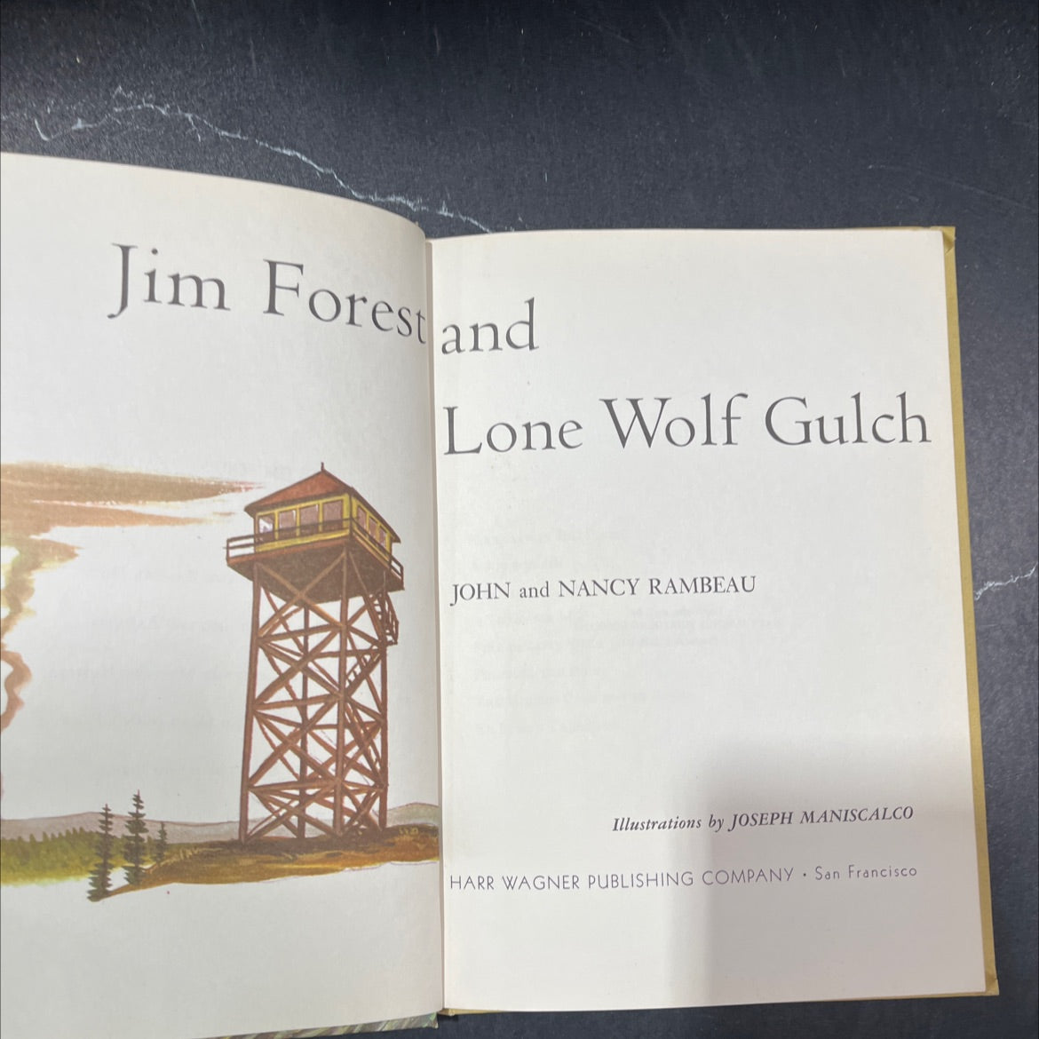 jim forest and lone wolf gulch book, by john and nancy rambeau, 1959 Hardcover image 2